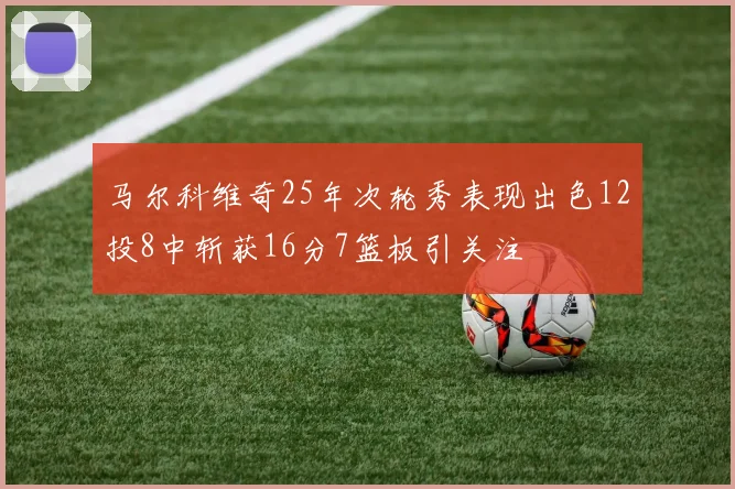 马尔科维奇25年次轮秀表现出色12投8中斩获16分7篮板引关注